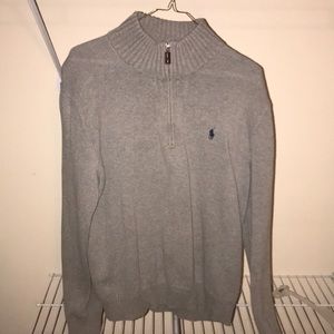 Polo Three-Quarter Zip Sweater